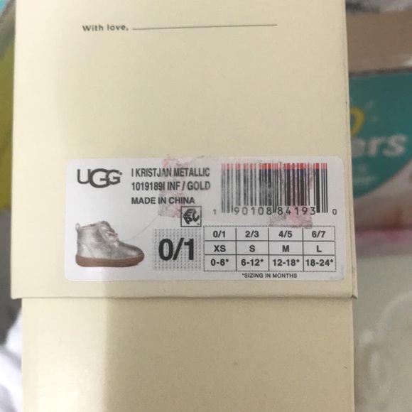 UGG INFANT GLITTER BOOTIE - Picture 3 of 6